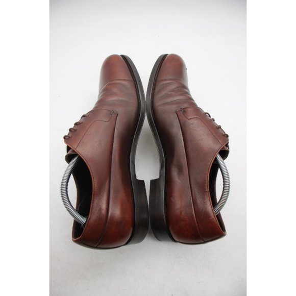 Prada Shoes Men's UK Size 8.5 2E Brown Leather Derby Cap Toe Lace-Up - Picture 7 of 12
